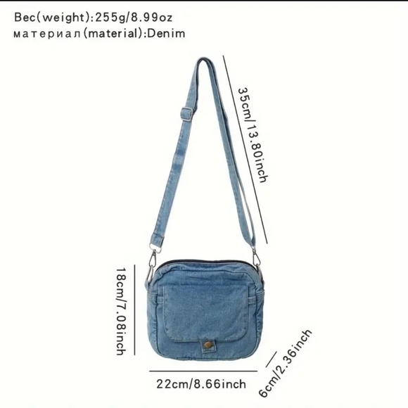 New! Trending  Small Denim  Bag - Picture 4 of 8